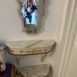 French Provential 1960’s 3 Piece Foyer/entrance Way Set 