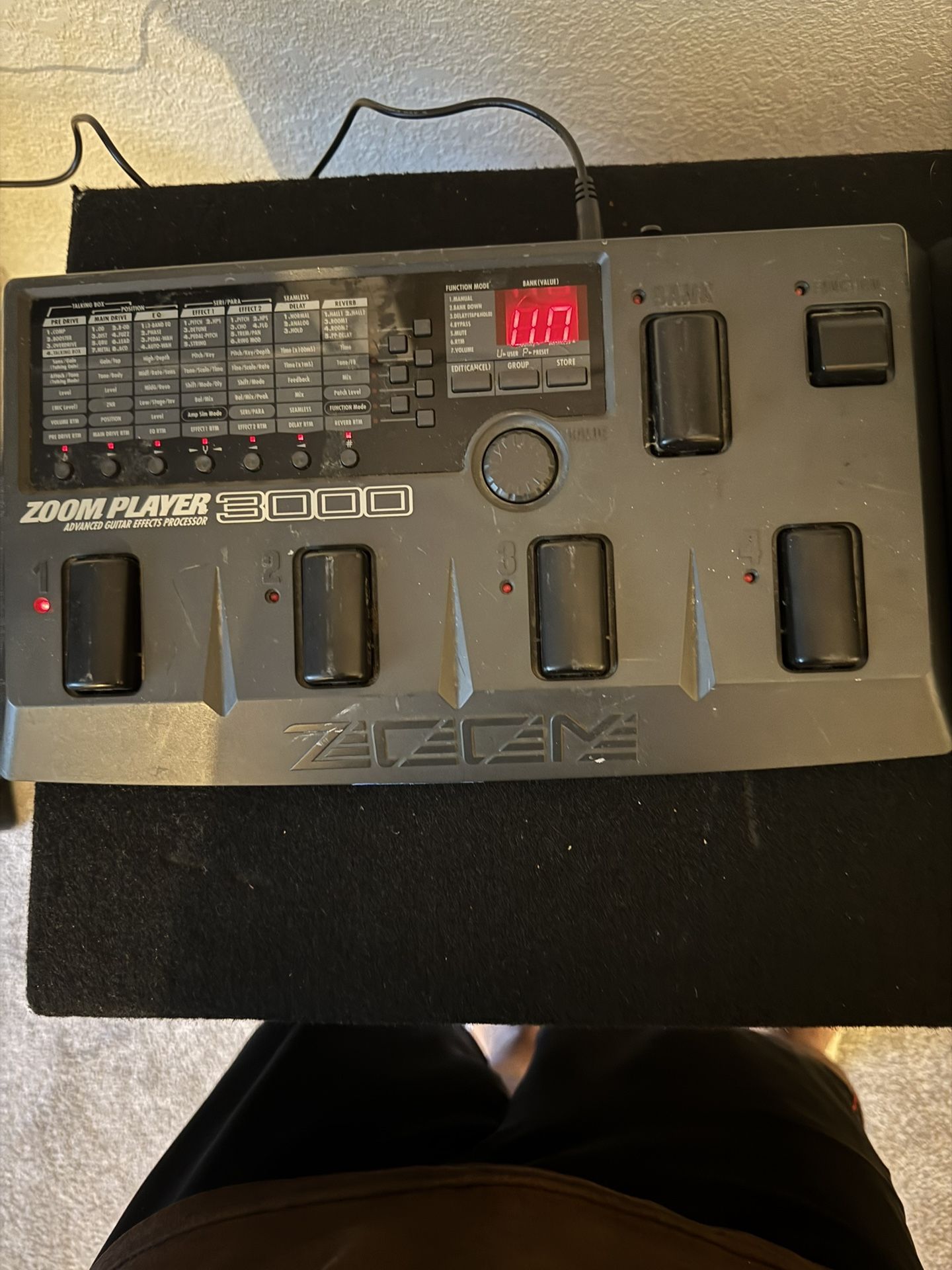 Zoom Player 3000 Advance Guitar Effects Processor