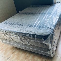 NEW MATTRESS QUEEN SIZE PILLOW TOP WITH BOX SPRING