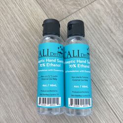 🧴 CALI Distillery Antiseptic Hand Sanitizer – 4 oz (2 pcs)