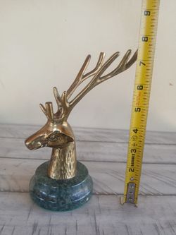 Brass Deer Head