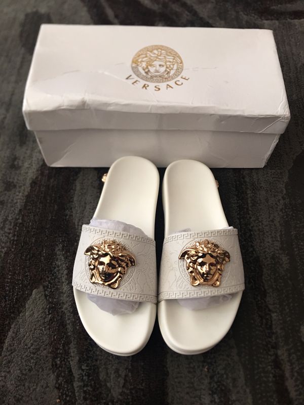 versace medusa stud slides