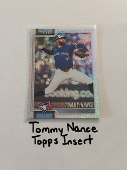 Tommy Nance Toronto Blue Jays Pitcher Topps Short Print Insert Card.