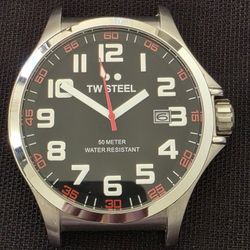 TW Steel Men's Watch TW411 Jumbo 48MM EUC 
