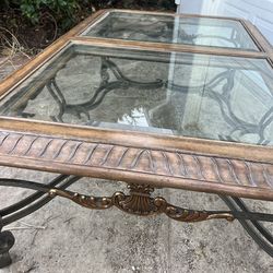 ornate vintage or antique-style coffee table