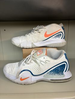 Nike Court Tech Challenge 20 Men's Size 13 White Blue Shoes Sneaker