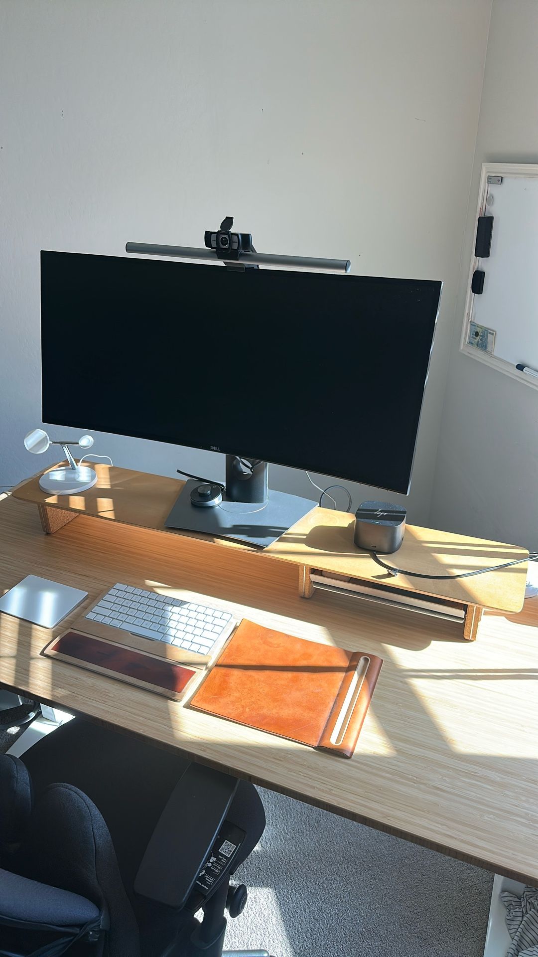 Grovemade Solid Maple Desk Shelf With Desk Tray