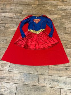 Women’s Medium Supergirl Halloween Costume with Cape