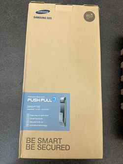 Samsung SHS-P718 Digital Fingerprint Biometric Smart Door Lock PushPull Silver