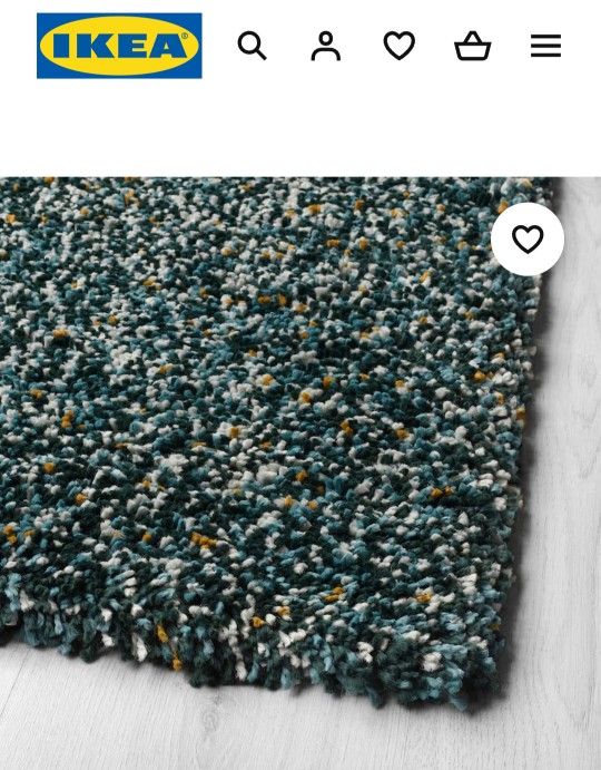 IKEA rug in blue-green 5 ' 7 
