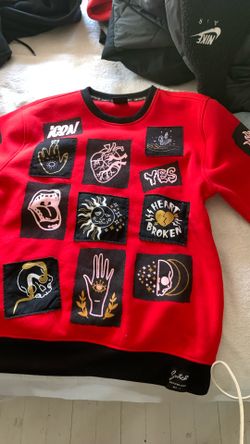 Red And Black Switch Design Hoodie 