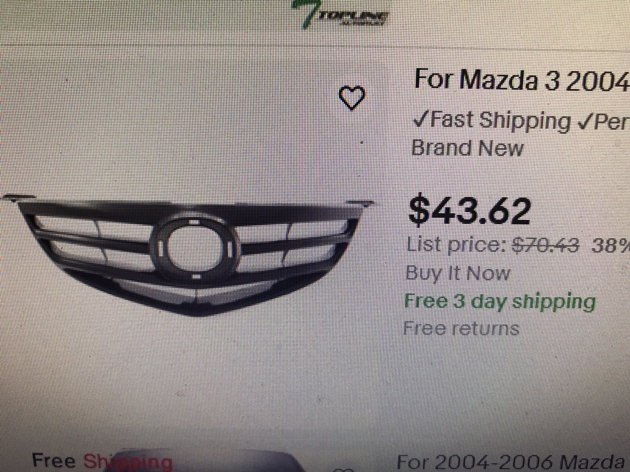 Mazda Protege Grille