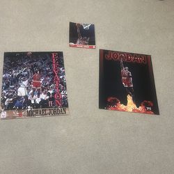 To Michael Jordan posters and one 8 x 10 mini poster