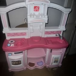 Kids Play Kitchen Set  (Pink)