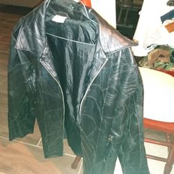 Leather Jacket For Women Size: Large