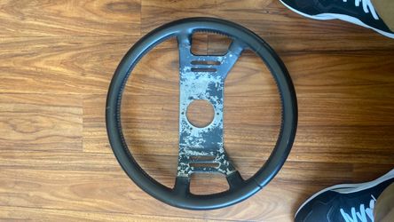 Renault steering wheel all original leather and stitching