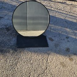 Round Mirror, 30 inch Large Circle Mirror, Black l Frame Round Mirror for Wall, Round Bathroom Mirror for Entryway, Bedroom, Vanity
