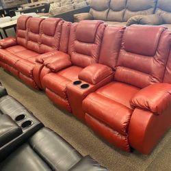 Vacherie Salsa Reclining Living Room Set /couch /Sofa and Loveseat