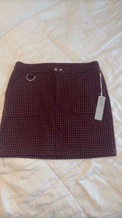 Womens Iris Houndstooth Mini Skirt New with Tags size large