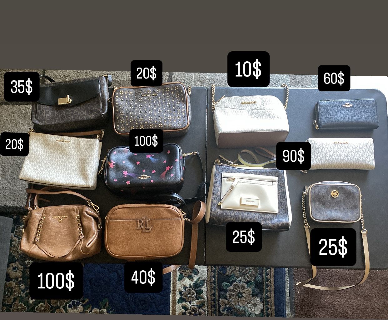 MK, Coach, Ralph Lauren Crossbody Bags And Wallets