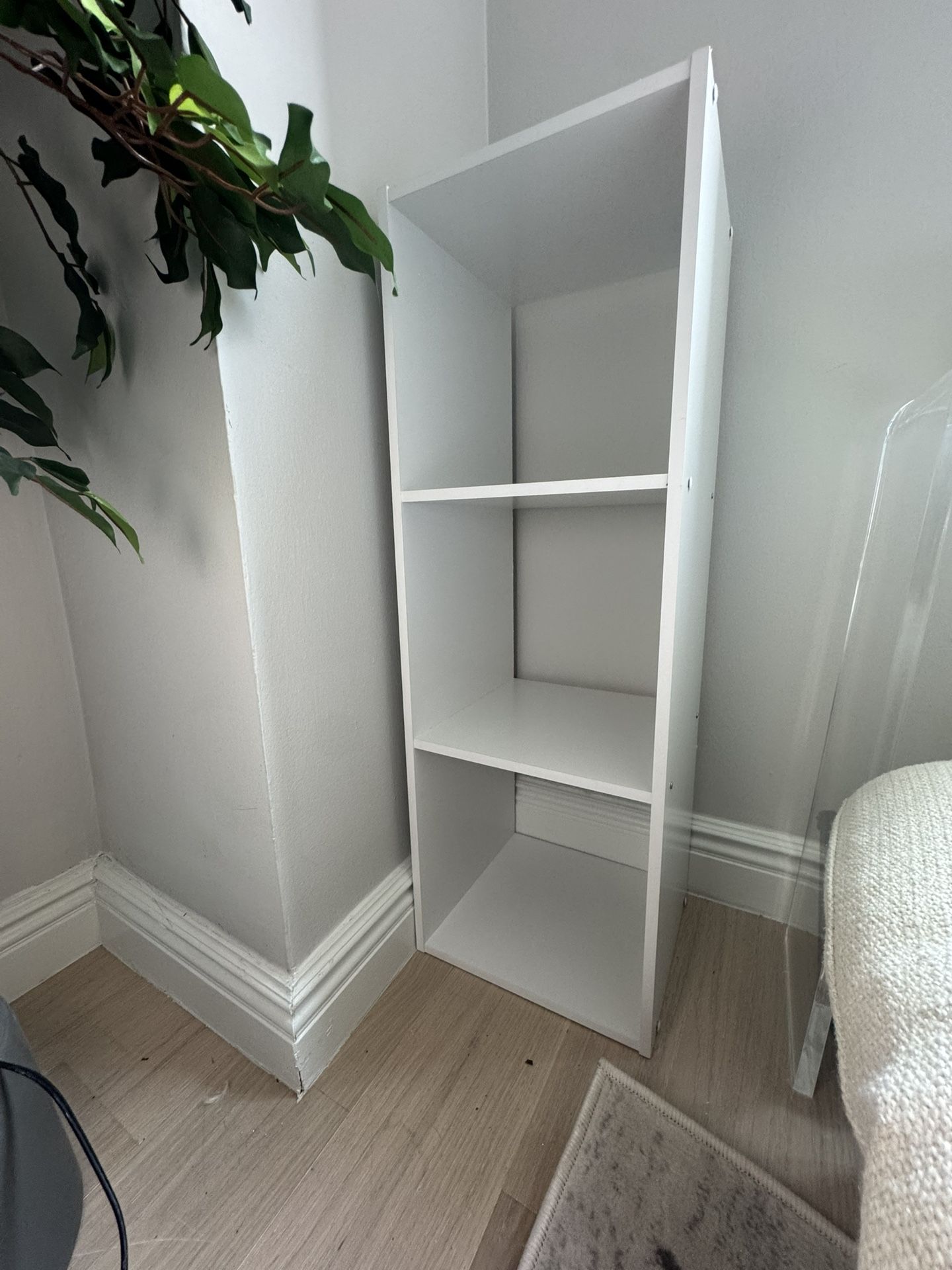 White Cubby Shelf Storage