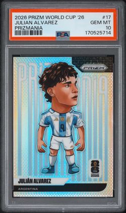 Panini 2026 Prizm FIFA World Cup Argentina Prizmania Julián Alvarez PSA 10 POP 1