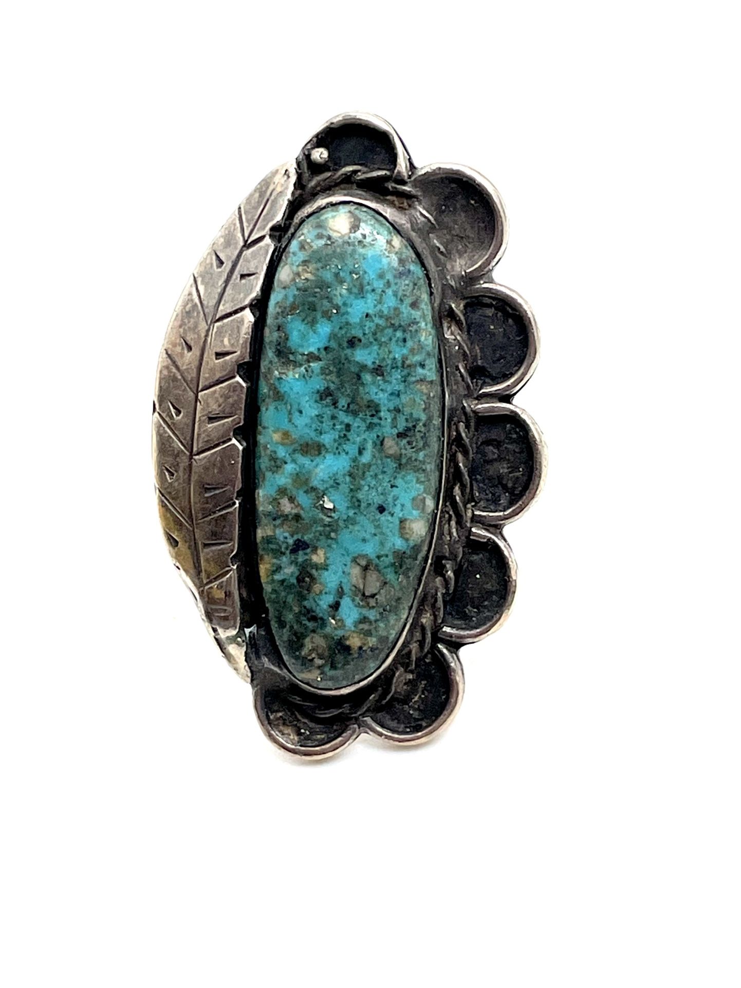 Estate Turquoise Navajo Sterling Ring
