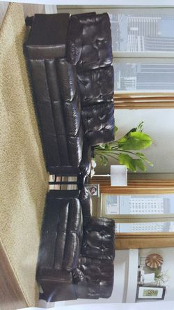 Leather like sofa and loveseat YOU GET BRAND NEW
