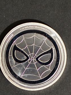 999% silver  Spider-Man 1oz round
