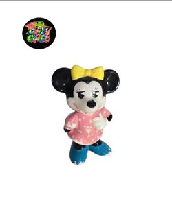 Vintage Minnie Mouse Porcelain Figurine 2⅝"  Disneyland Made in Japan