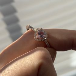 Jeulia 925 Silver Heart Ring - Size 10 - New / Anillo de Plata 925