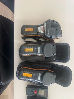 Moisture meters and laser measures