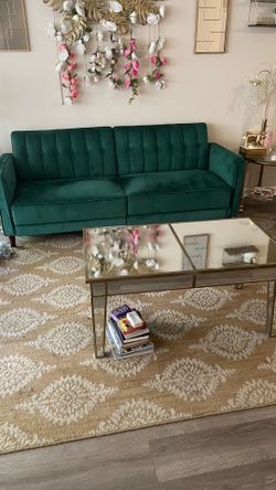 Sofa Sleeper W/ mirror coffee table