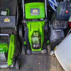 Lawn Mower Battery Powered Greenworks 
