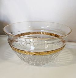 🌿 Lenox crystal 9in bowl with 14k gold rim