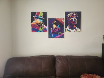 Tupac, Biggie And Pimp C 16x20 In Canvas 