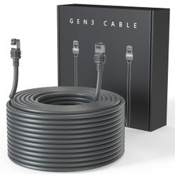 Marx Starlink Gen 3 Ethernet Cable Extension 30FT for Standard V3 Accessories Waterproof, gray