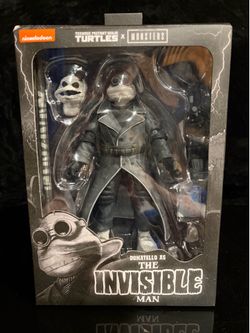 NECA TMNT x Universal Monsters ~ Donatello As The Invisible Man 7” Figure ~ NIP