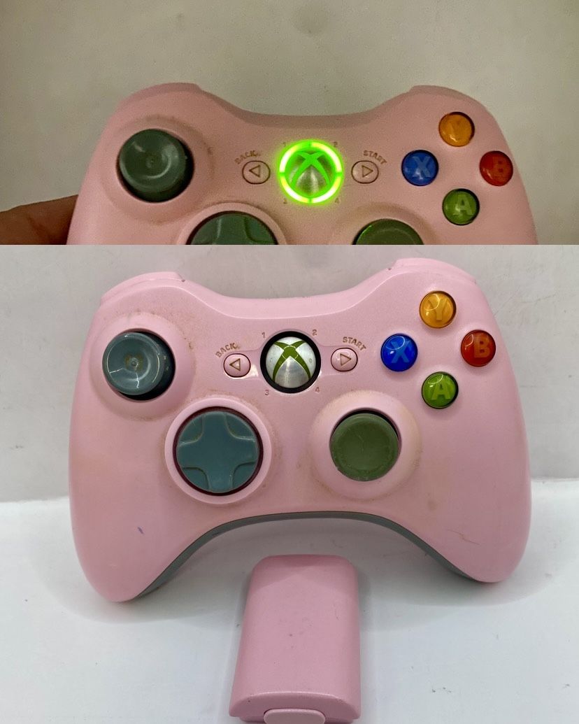 Microsoft XBOX 360 Wireless Controller OEM Pink Edition Tested/Works Authentic