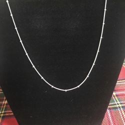 18” Sterling Silver Necklace 