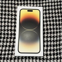 New Sealed iPhone 14 Pro Max Gold 128gb iOS 16.3 Unlocked 