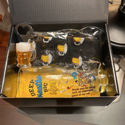 Brew, Beer Gift Set- Cup Opener And Socks Best Dad Puzzle Piece 