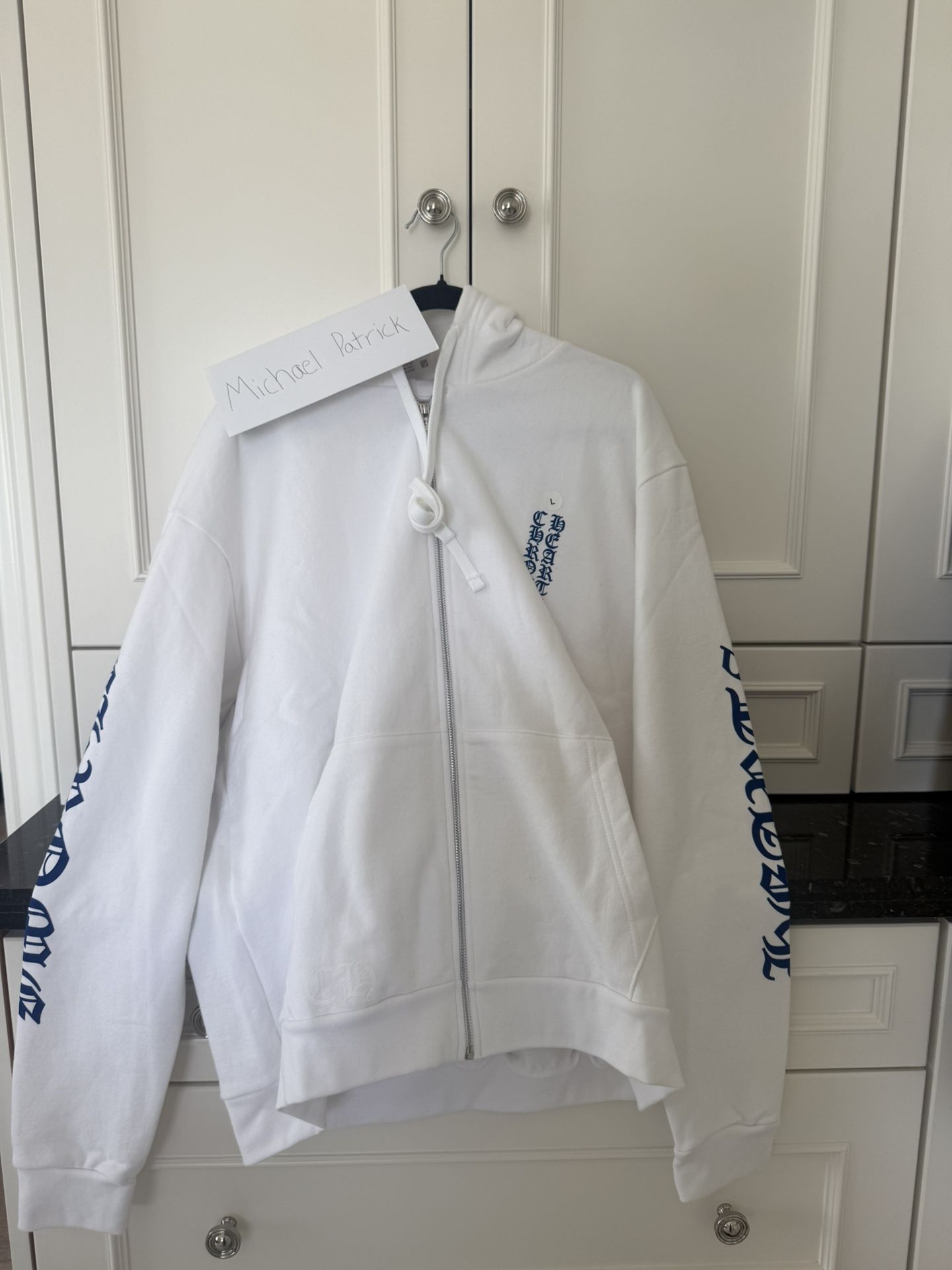 Chrome Hearts Zip Up Vertical Letters