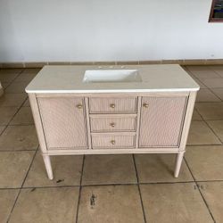 48” Bathroom Vanity In Wood Color