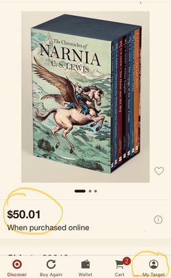 Chronicles Of Narnia Boxed Set 7 Books Paperback