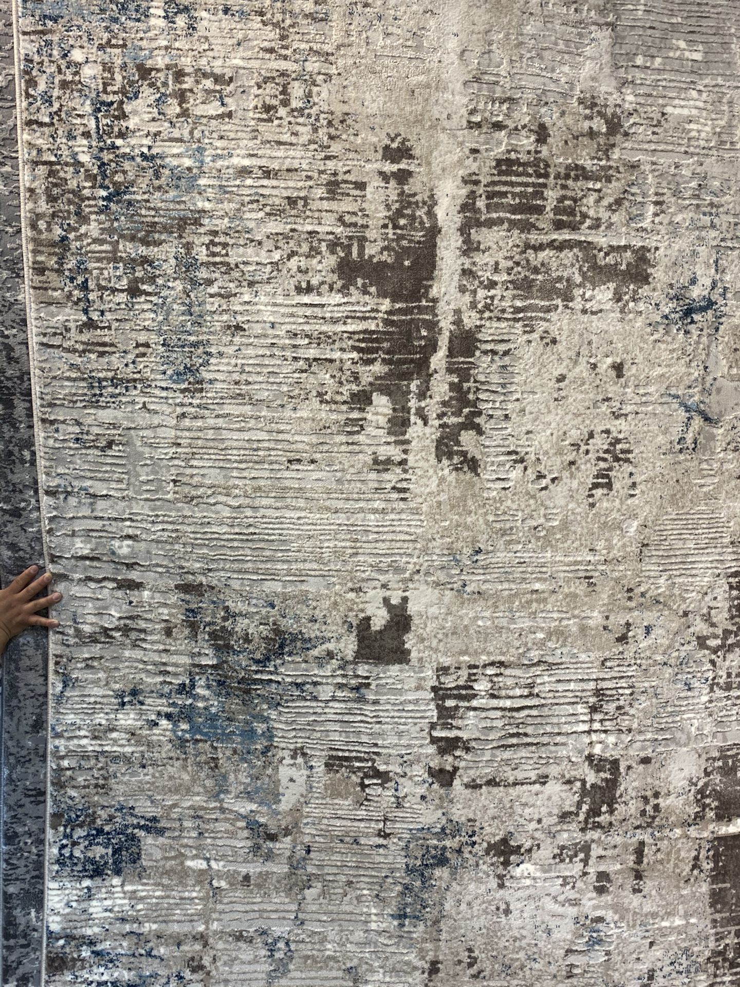 8x10 Area Rugs Carpet Rugs Abstract Modern Design Super Thick Tight Pile Colors Beige Gray Gold Rust