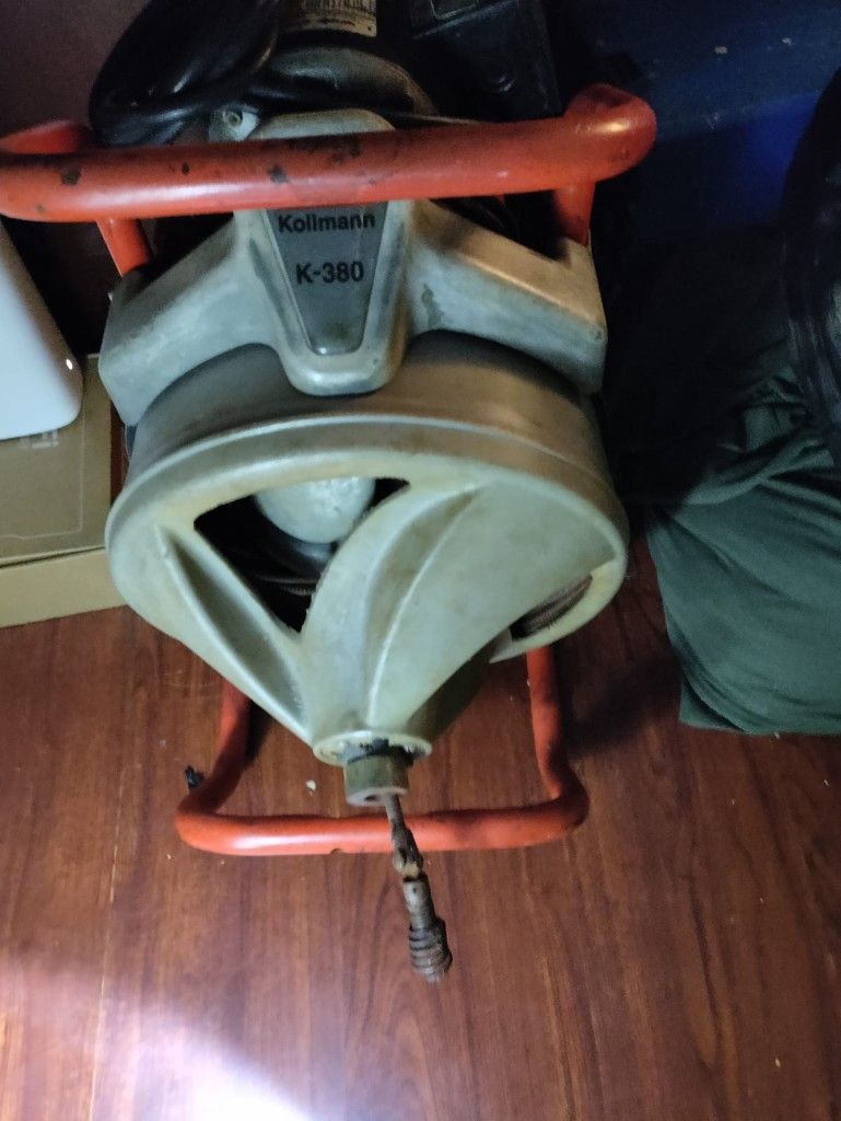Ridgid Kollmann K-380 plumbing drain snake - drain cleaning machine