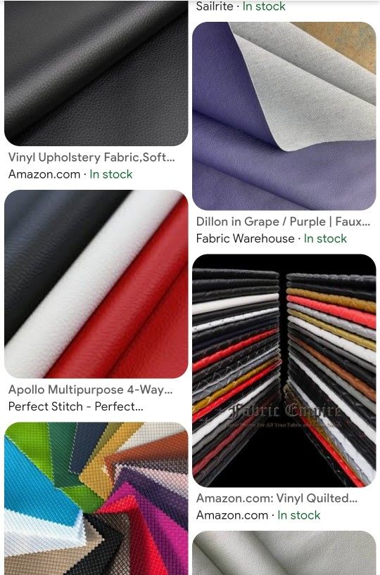 In Need Of A Vinyl / Upholstery fabric Or Any Other Fabric