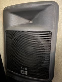 Peavey PA System – 2 PR12 Speakers + XR560 Powered Mixer – Tested