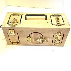 Montessori Wooden Lock Box Puzzle